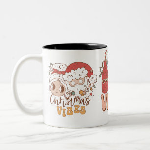 Christmas Vibes Two-Tone Coffee Mug