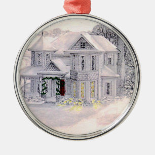 Christmas Victorian House Ornament
