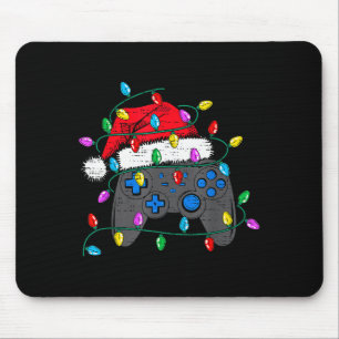 Christmas Video Game Controller Hat Santa Gamer Bo Mouse Pad