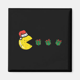 Christmas Video Game Eating Xmas Gamer Men Boys Ki Magnet