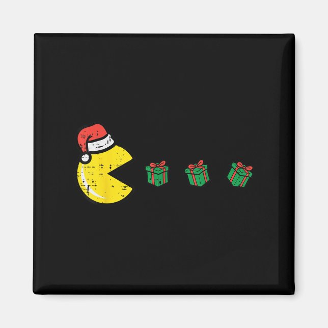 Christmas Video Game Eating Xmas Gamer Men Boys Ki Magnet (Front)