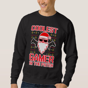 Christmas Video Game  Kids Coolest Gamer In The Pa Sweatshirt