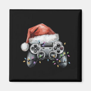 Christmas Video Gamer Controller Xmas Gaming Men B Magnet