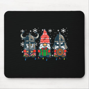 Christmas Viking Gnomes Funny Nordic Xmas Men Wome Mouse Pad