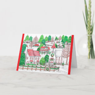 Christmas Village 7 Greeting Card