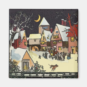 Christmas Village, add text Magnet