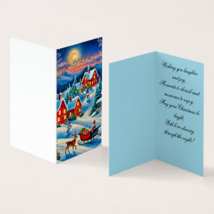 Christmas village Christmas card