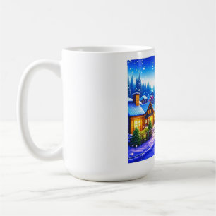 Christmas village coffee mug