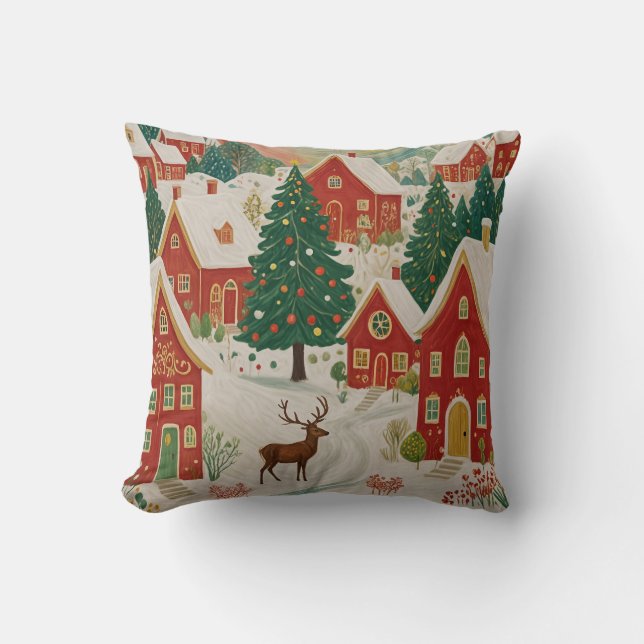 Christmas Village Cushion (Front)