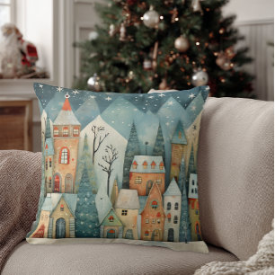 Christmas Village Cushion