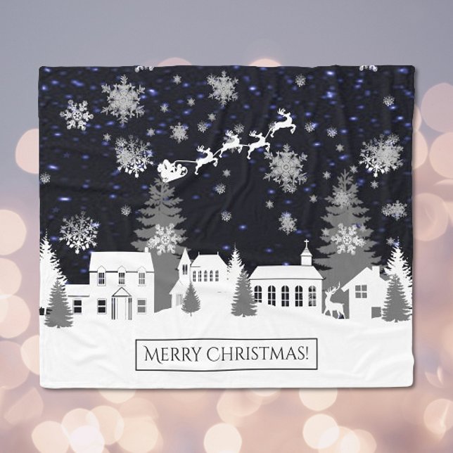 Christmas Village Fleece Blanket (Christmas Village Fleece Blanket)
