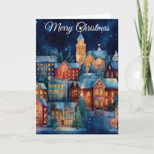 Christmas Village Holiday Card