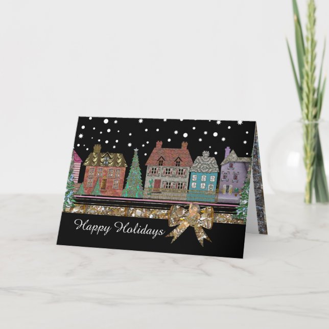 Christmas Village Holiday Card (Front)