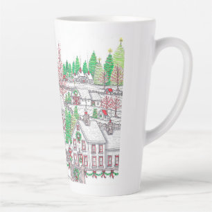 Christmas Village Holiday Latte Mug