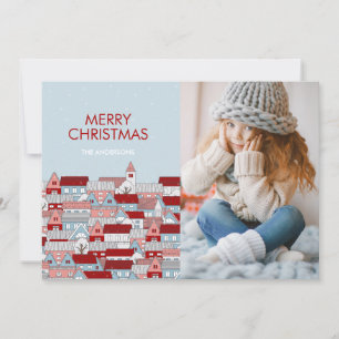 Christmas Village Holiday Photo Card