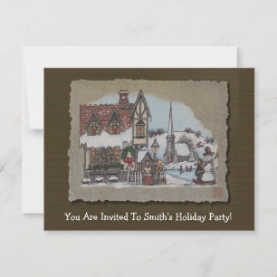 Christmas Village Invitation
