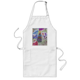 Christmas Village  Long Apron