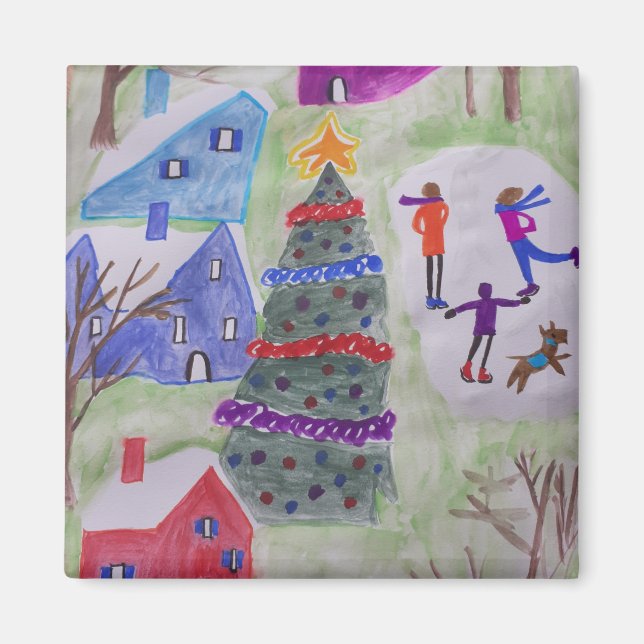 Christmas Village Magnet (Front)