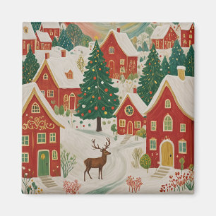 Christmas Village Magnet