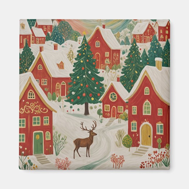 Christmas Village Magnet (Front)