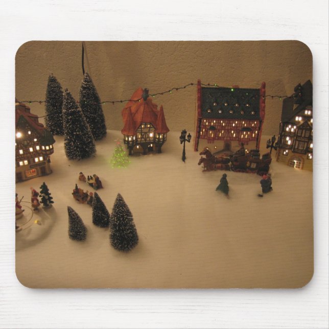 Christmas village mouse pad (Front)