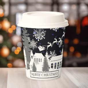 Christmas Village Paper Cup