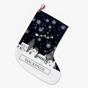 Christmas Village Personalised Stocking