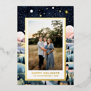 Christmas Village Photo Card