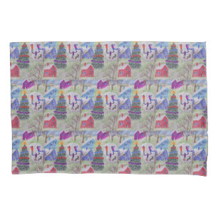 Christmas Village  Pillowcase