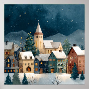 Christmas Village Poster