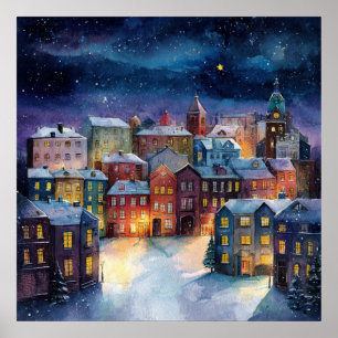 Christmas Village Poster