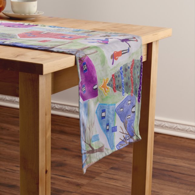 Christmas Village  Short Table Runner (In Situ)