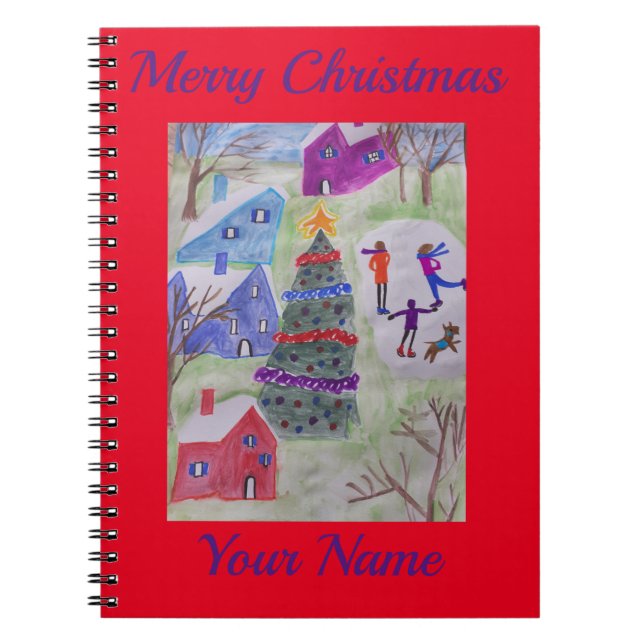 Christmas Village Spiral Notebook (Front)