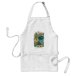Christmas Village with Angels Standard Apron