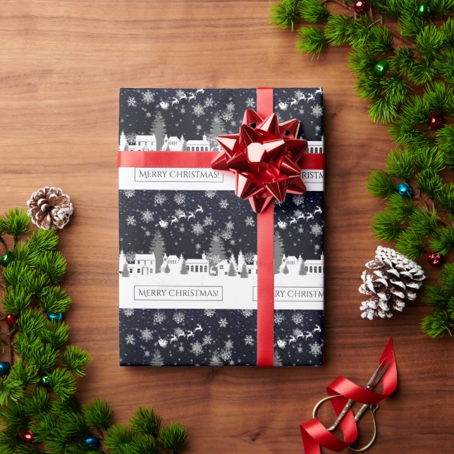 Christmas Village Wrapping Paper (Holiday Gift)