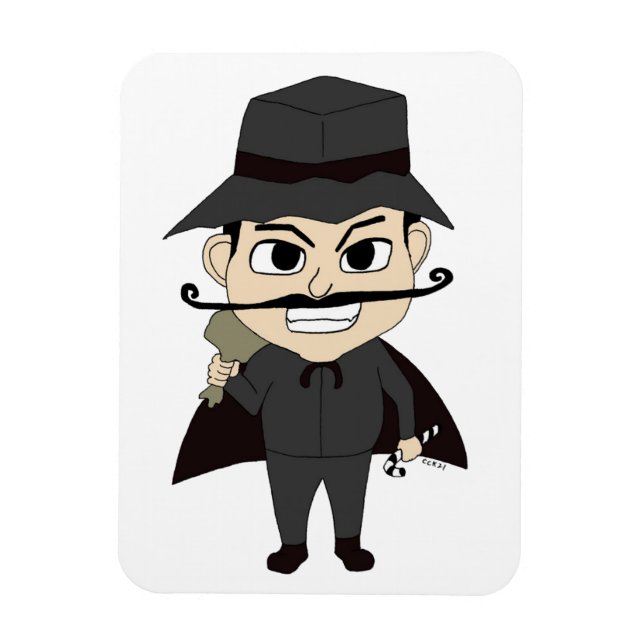 Christmas villain     magnet (Vertical)
