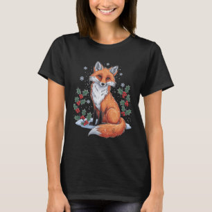 Christmas Vintage 90s Fox Woodland Animal Cottagec T-Shirt