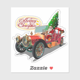 Christmas vintage car