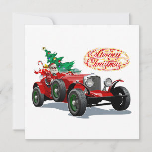 Christmas vintage car