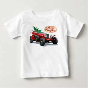 Christmas vintage car baby T-Shirt