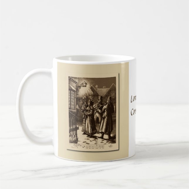 Christmas Vintage Carol Singers, Musicians Cup (Left)