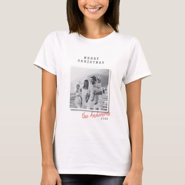 Christmas vintage family photo T-Shirt (Front)
