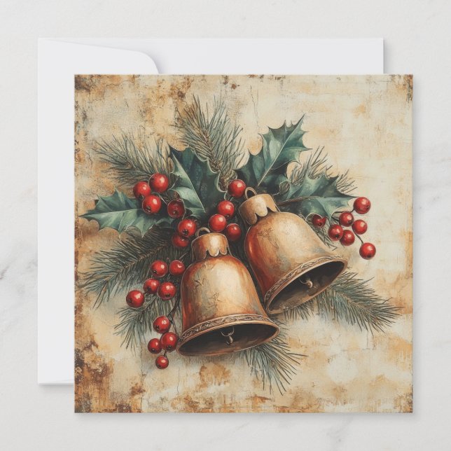Christmas Vintage Greeting Card (Front)