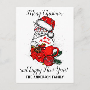 Christmas vintage holiday postcard