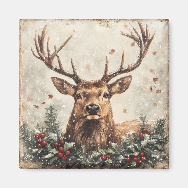 Christmas Vintage Magnet (Front)