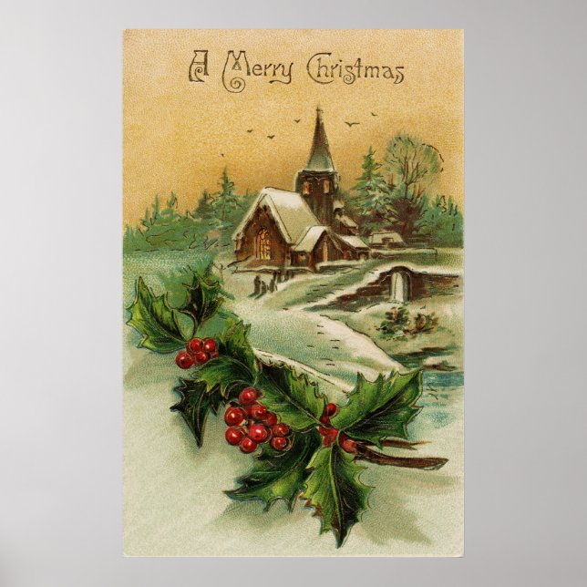 Christmas Vintage Poster (Front)