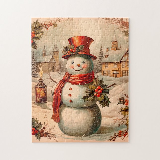 Christmas Vintage Puzzle (Vertical)