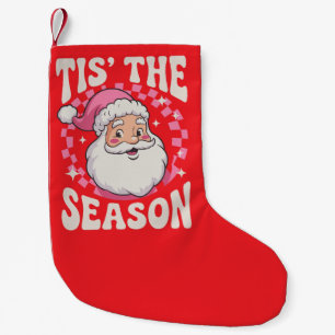 Christmas Vintage Santa Claus Merry Xmas Gift Small Christmas Stocking