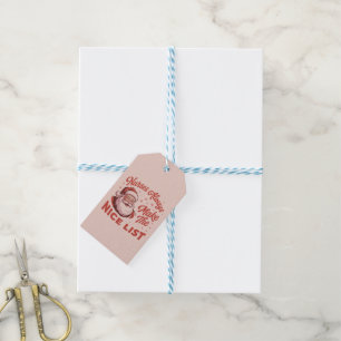 Christmas Vintage Santa Nurses Make the Nice List  Gift Tags