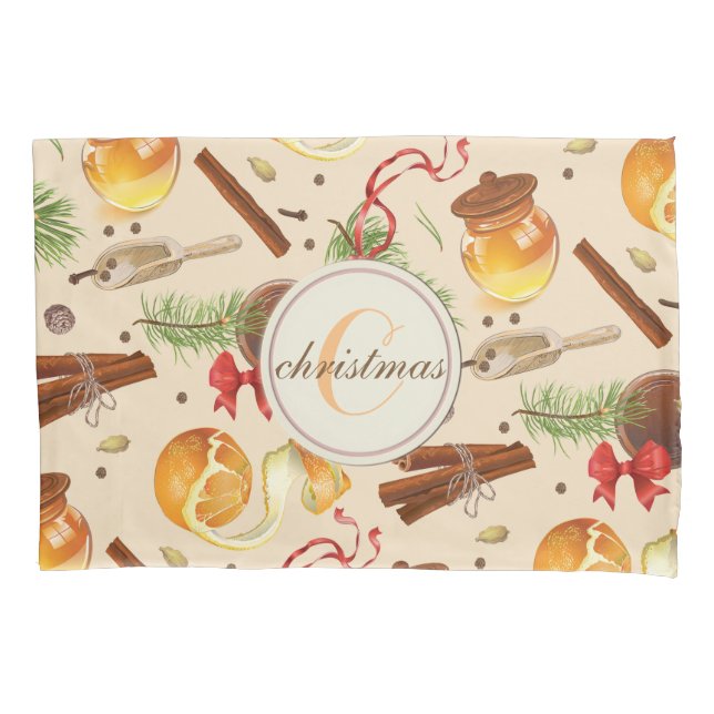 Christmas Vintage Scents Pillowcase (Front)
